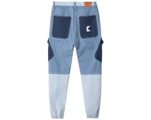 Karl Kani KK Og Block Denim Cargo Pants Blue