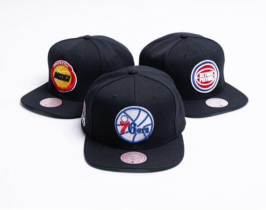 Mitchell & Ness Top Spot Snapback HWC Philadelphia 76ers Black Cap