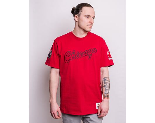 Mitchell & Ness Champ City S/S Tee Chicago Bulls Scarlet T-Shirt