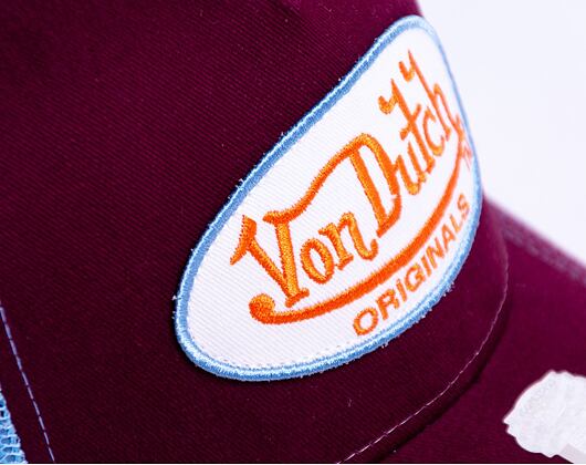 Von Dutch Boston Trucker Cotton Twill Purple/Lt.Blue Cap