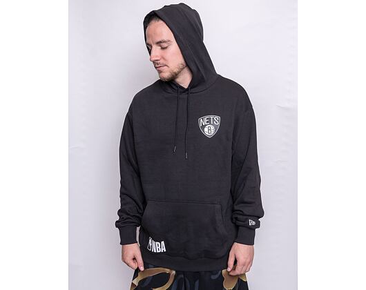 New Era NBA Half Logo Oversized Hoody Brooklyn Nets Black / White