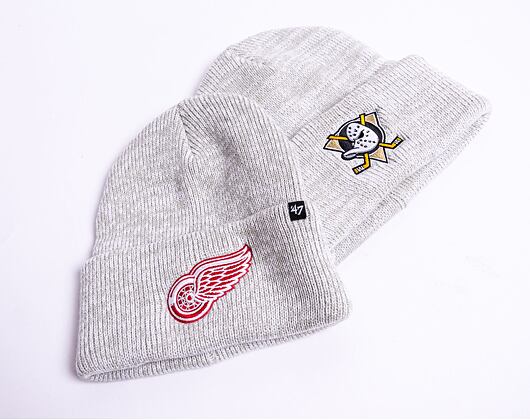 '47 Brand NHL Anaheim Ducks Brain Freeze '47 Cuff Knit Grey Winter Beanie