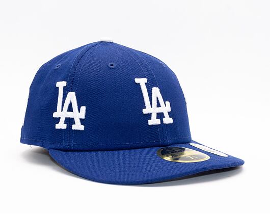 New Era 59FIFTY MLB All over Logo LP Low Profile Los Angeles Dodgers Navy Cap