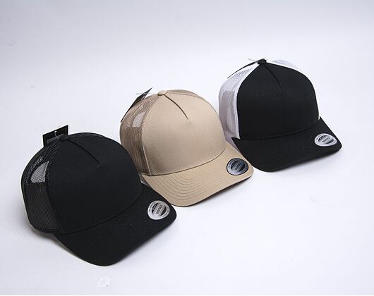 Yupoong 5-Panel Retro Trucker Cap Khaki