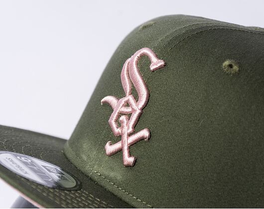 New Era 9FIFTY MLB Side Patch Chicago White Sox New Olive / Dirty Rose Cap