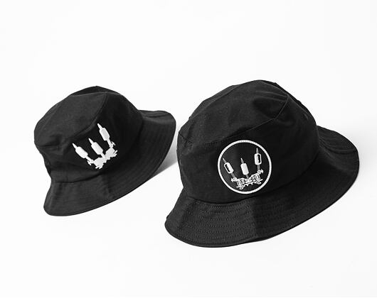 Klobouk Ari Ink  Crown Badge v.2 Flexfit Cotton Twill Bucket Hat Black