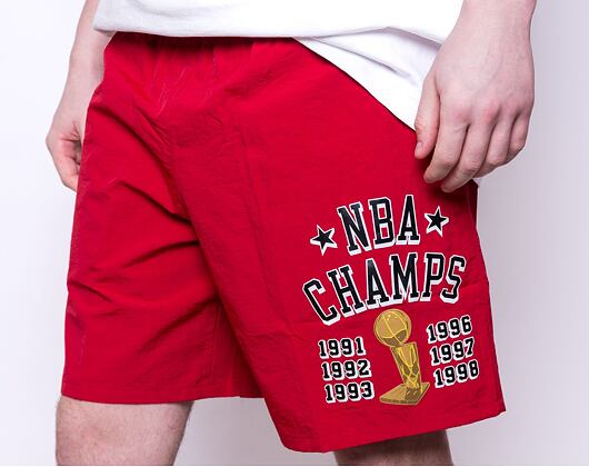 Kraťasy Mitchell & Ness Team Heritage Woven Short CHICAGO BULLS Scarlet