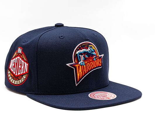 Kšiltovka Mitchell & Ness NBA Conference Patch Snapback Hwc Golden State Warriors Navy