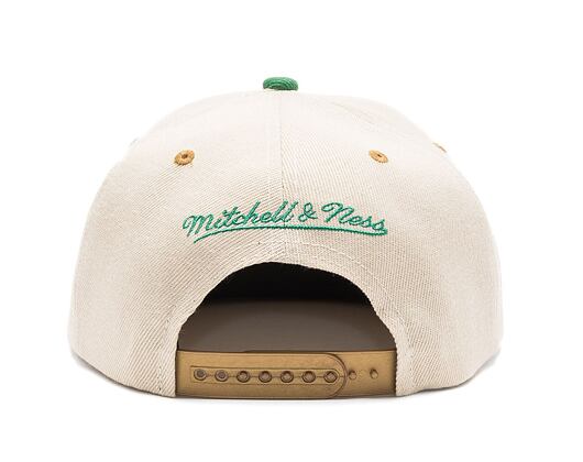 Kšiltovka Mitchell & Ness NBA Pop Panel Snapback Boston Celtics Off White / Green