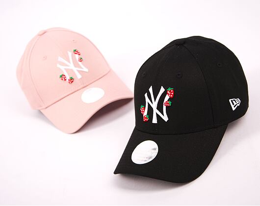 Dámská Kšiltovka New Era 9FORTY Womens MLB Strawberry New York Yankees Black / White