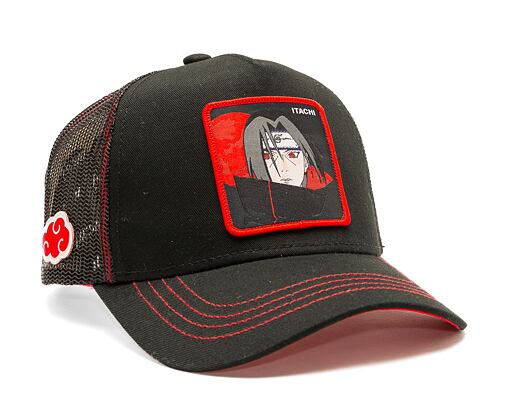 Kšiltovka Capslab - Trucker Naruto - Itachi Uchiha - Black / Burgundy