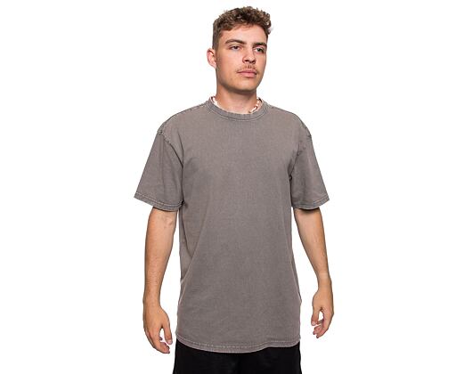 Triko Brandit Acid Washed Heavy Oversized Tee Dark khaki