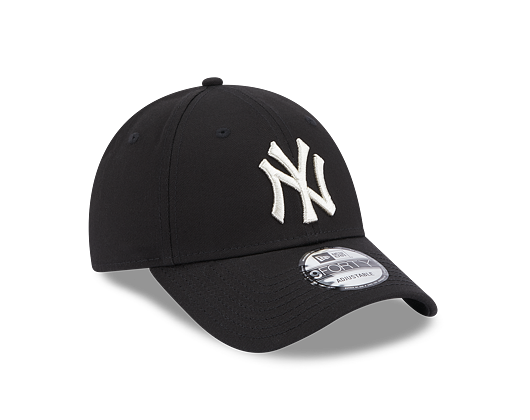 Dámská kšiltovka New Era - 9FORTY Metallic Logo - NY Yankees - Black / Silver