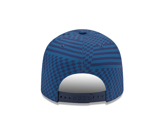 Kšiltovka New Era 9FIFTY Stretch-Snap All Over Print Checkered Chelsea FC Lion Crest Navy