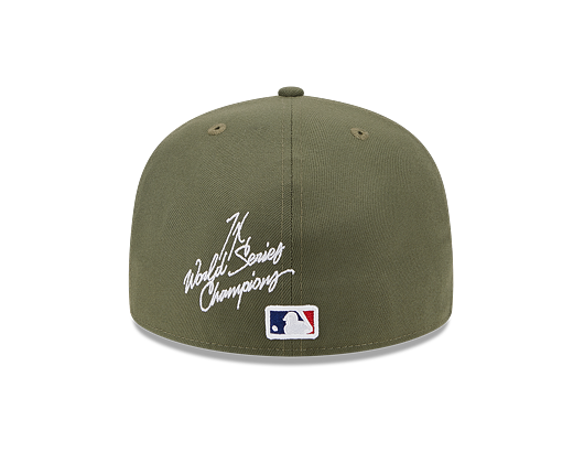 Kšiltovka New Era 59FIFTY MLB 5 Olive WS Los Angeles Dodgers New Olive / White