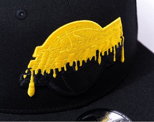 Kšiltovka New Era 9FIFTY NBA Team Drip Los Angeles Lakers Black / Upright Yellow