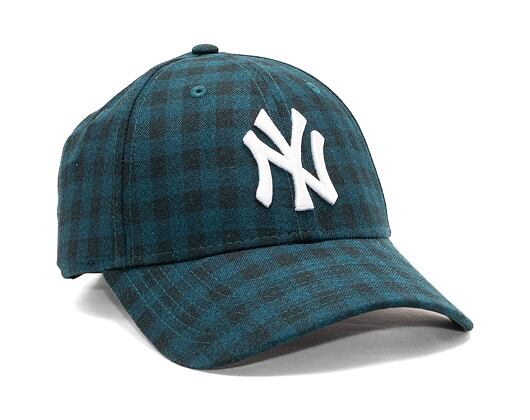 Kšiltovka New Era 9FORTY MLB Flannel New York Yankees Dark Green / White