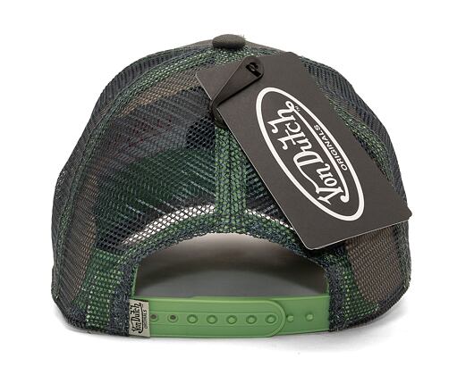 Kšiltovka Von Dutch Trucker Kiruna - Cotton Twill - Black/Green