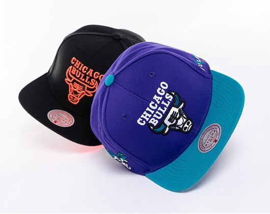 Kšiltovka Mitchell & Ness NBA Core V Snapback Chicago Bulls Purple-Teal