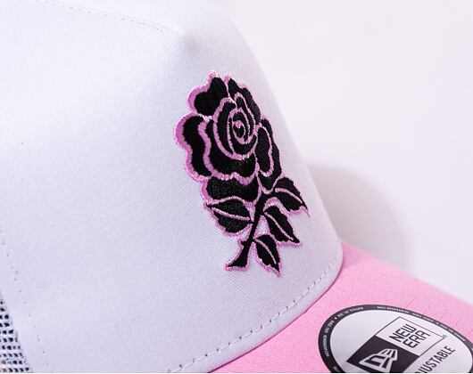 Kšiltovka New Era 9FORTY A-Frame Trucker Seasonal Color RFU Fondant Pink / White