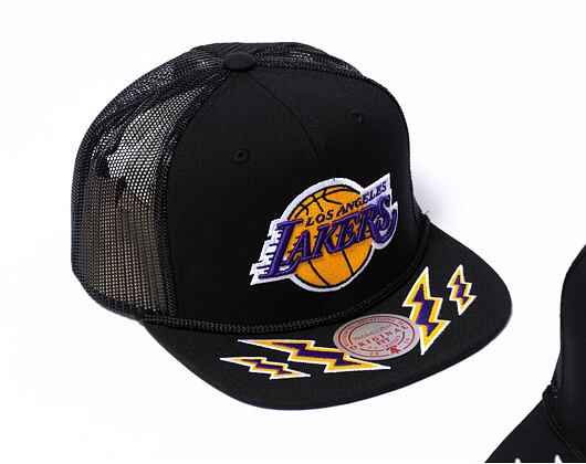 Kšiltovka Mitchell & Ness Recharge Trucker Los Angeles Lakers Black