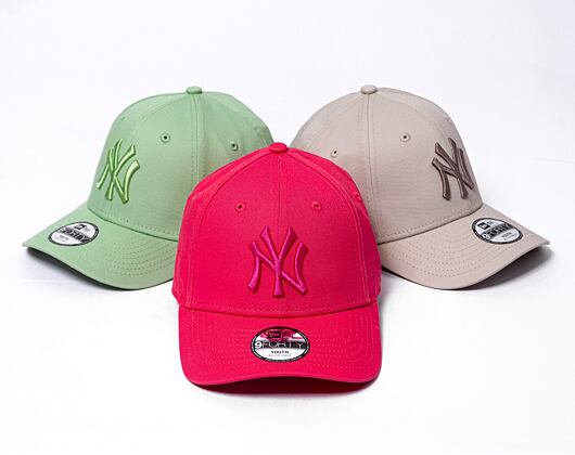 Dětská kšiltovka New Era 9FORTY Kids MLB League Essential New York Yankees - Blush Pink