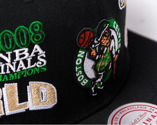 Kšiltovka Mitchell & Ness World Champs Snapback NBA Boston Celtics Black