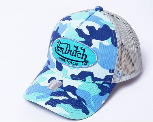 Kšiltovka Von Dutch Austin Trucker - Camo Blue