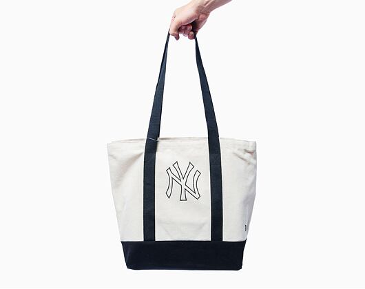 Taška New Era MLB Premium Tote Bag New York Yankees - Ivory / Black