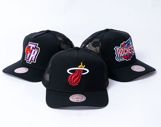 Kšiltovka NBA Monogram Trucker Miami Heat Black