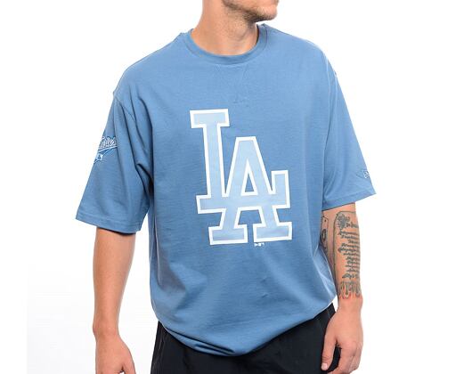 Triko New Era MLB World Series Back Print Oversized Tee Los Angeles Dodgers - Uniform Blue / Pastel