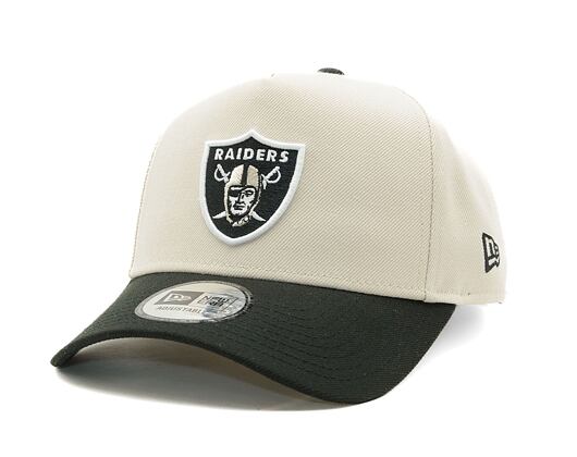 Kšiltovka New Era - 9FORTY A-Frame Cream Patch - Las Vegas Raiders - Stone / Black