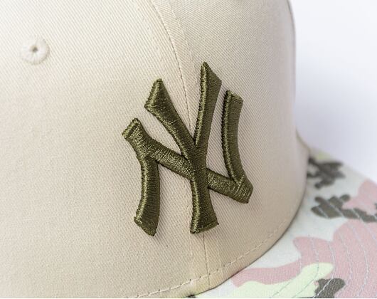 Dětská Kšiltovka New Era - 9FIFTY Contrast - NY Yankees - Beige / New Olive