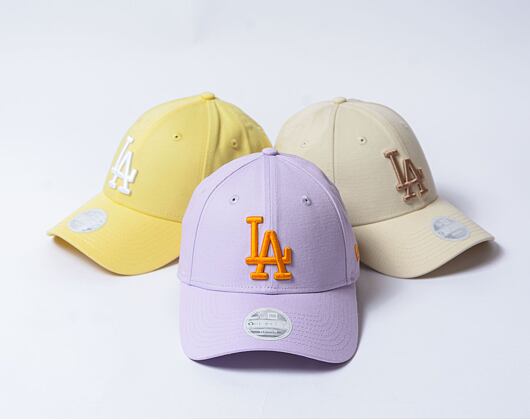 Dámská kšiltovka New Era - 9FORTY League Essential - LA Dodgers - Pastel Purple / Orange