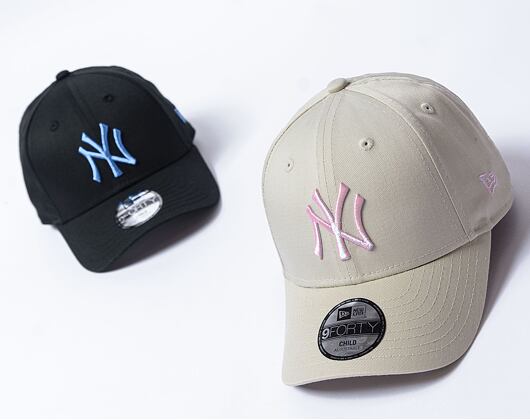 Dětská Kšiltovka New Era - 9FORTY Glitter - NY Yankees - Stone