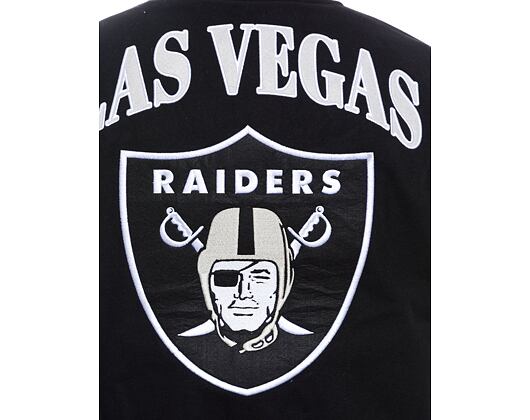 Bunda New Era - Patch Varsity - Las Vegas Raiders - Black / White