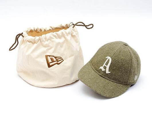 Kšiltovka New Era - 9FIFTY Retro Crown Harris Tweed - Oakland Athletics - New Olive