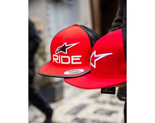 Kšiltovka Alpinestars - Ride 4.0 - Red/Black/White