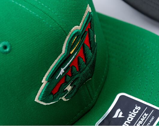 Kšiltovka Fanatics - Minnesota Wild - A/CAP Str Mid Crn Adj Sqv Sbk - Dark Green