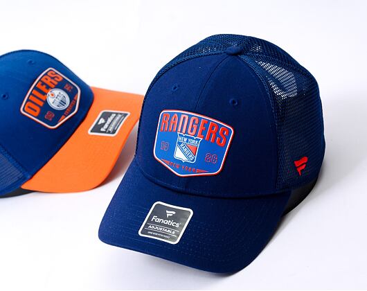 Kšiltovka Fanatics - New York Rangers - A/CAP Structured Adjustable Meshback - Athletic Navy/Athleti