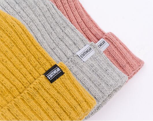 STATEWEAR Frank Beanie Light Grey Melange