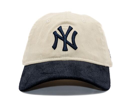 Kšiltovka New Era - MLB Distressed 9TWENTY - NY Yankees - Cream / Navy