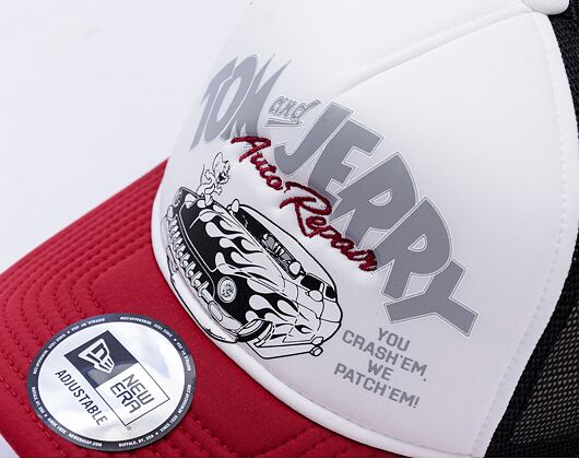 Kšiltovka New Era - Warner Bros Tom & Jerry 9FORTY Trucker - Burgundy