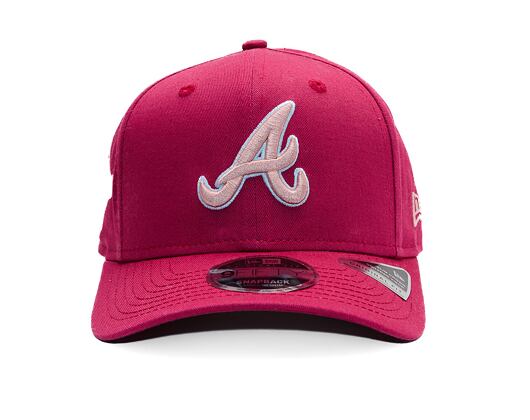 Kšiltovka New Era - MLB World Series 9FIFTY Original Fit - Atlanta Braves - Burgundy / Pink