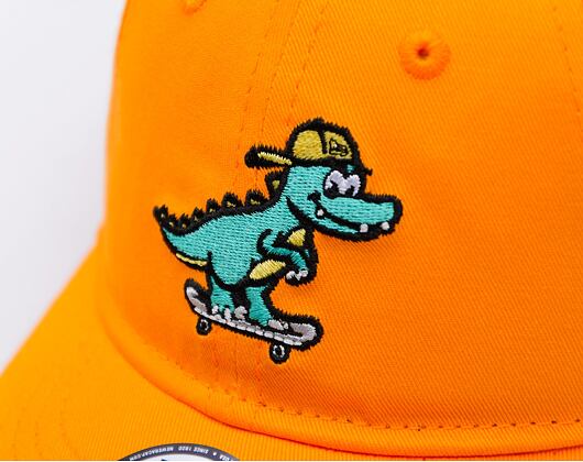 Dětská Kšiltovka New Era - Dinosaur 9FORTY - Papaya Orange / Teal