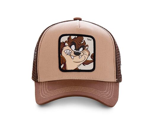 Dětská Kšiltovka Capslab Trucker - Looney Tunes - Taz - Brown YOUTH