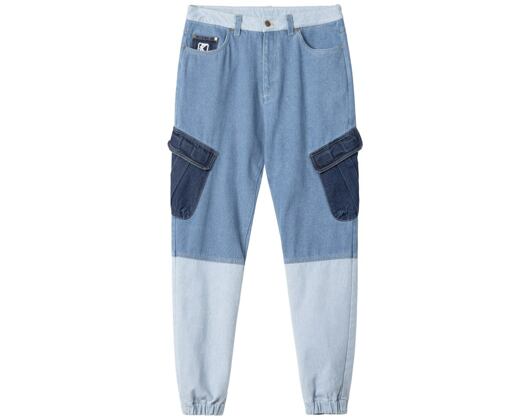 Karl Kani KK Og Block Denim Cargo Pants Blue