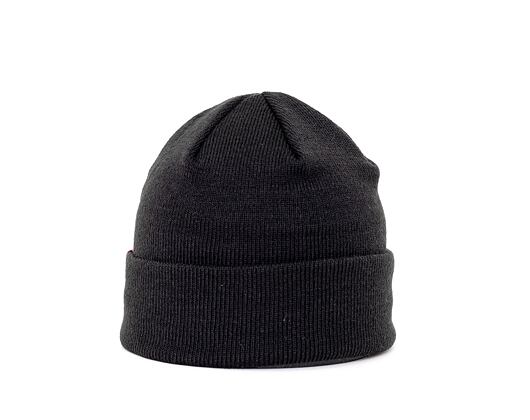 éS Block Beanie Black