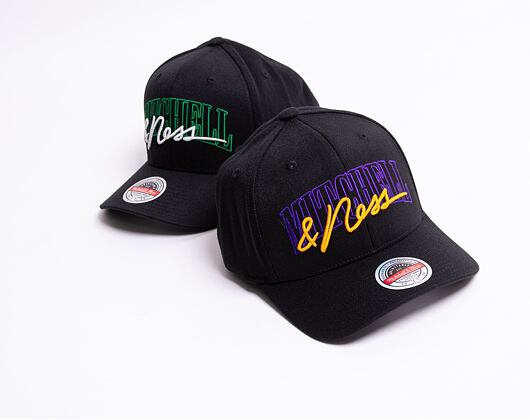 Mitchell & Ness Branded Zone Redline Stretch Snapback Purple/Yellow Cap