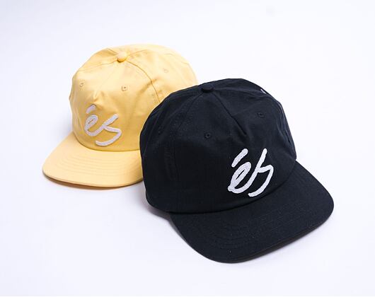 éS Script Applique Snapback 001 Black Cap